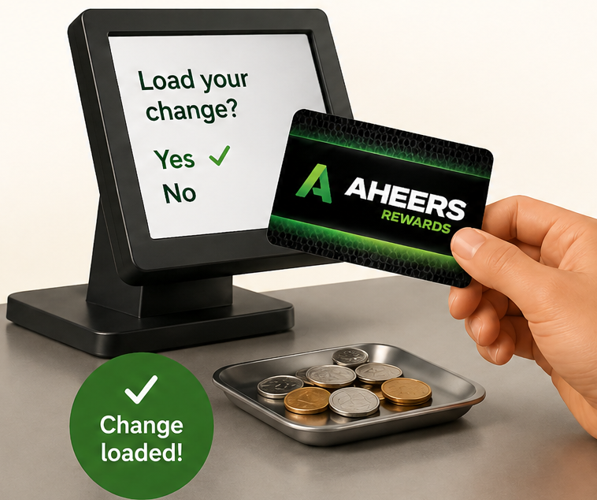 Load your change
